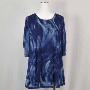 Beautiful Blue Blouse Size 2Xl